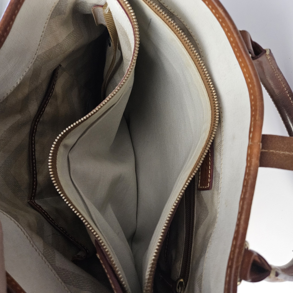 Vintage Dooney & Bourke Pebble Leather Large Handbag - Picture 12 of 16